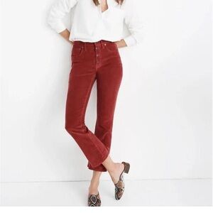 Madewell Cali Demi Boot Corduroy Jeans